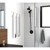 Keeney Mfg Shower Faucet Kit, Matte Black, Wall SYM022MB
